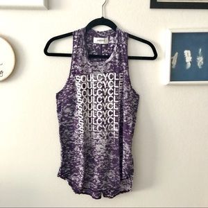Soul Cycle purple racerback tank top size medium!